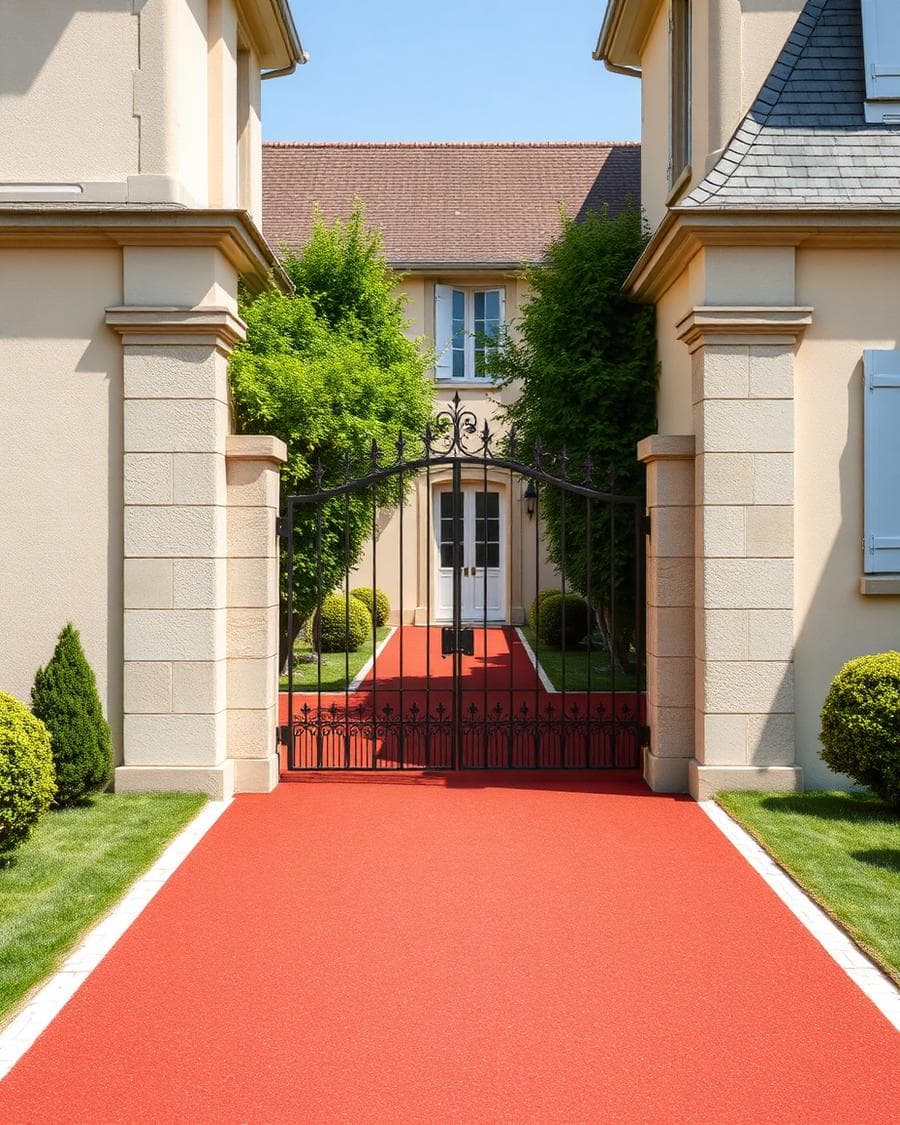 Accès maison contemporaine